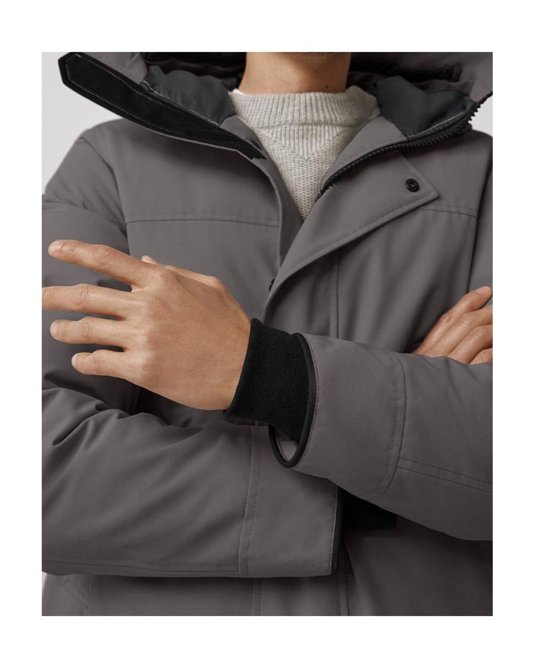 Canada Goose Gray Langford Hooded Parka for men