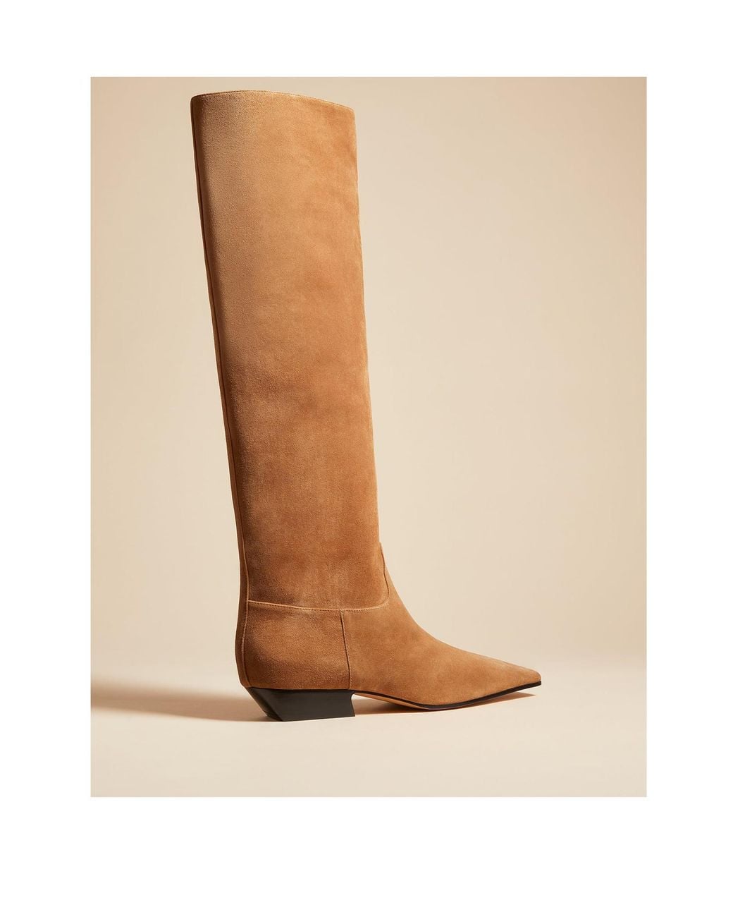 Khaite Brown Marfa Leather Boots