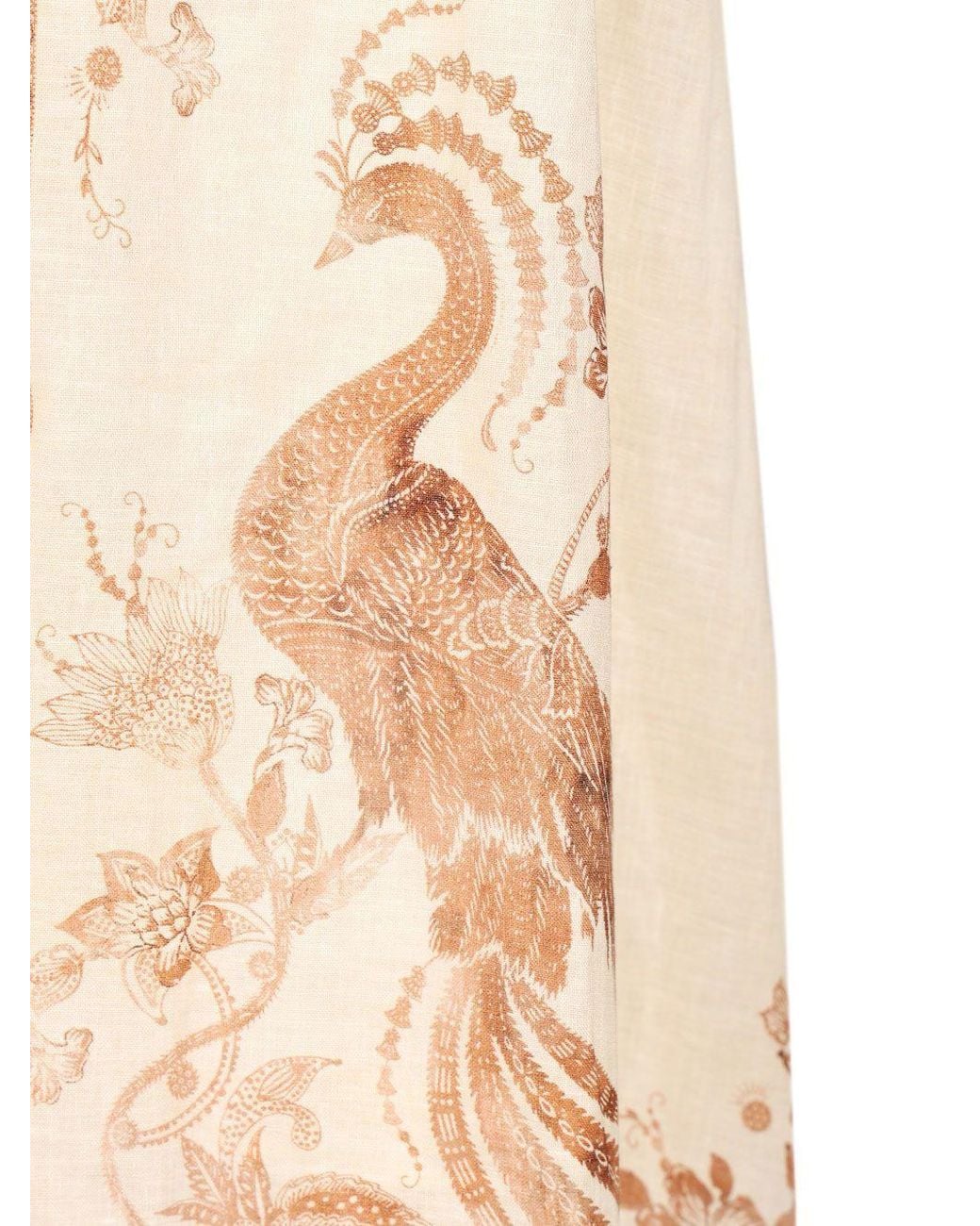 Zimmermann Pink Indra Plunge Midi Dress