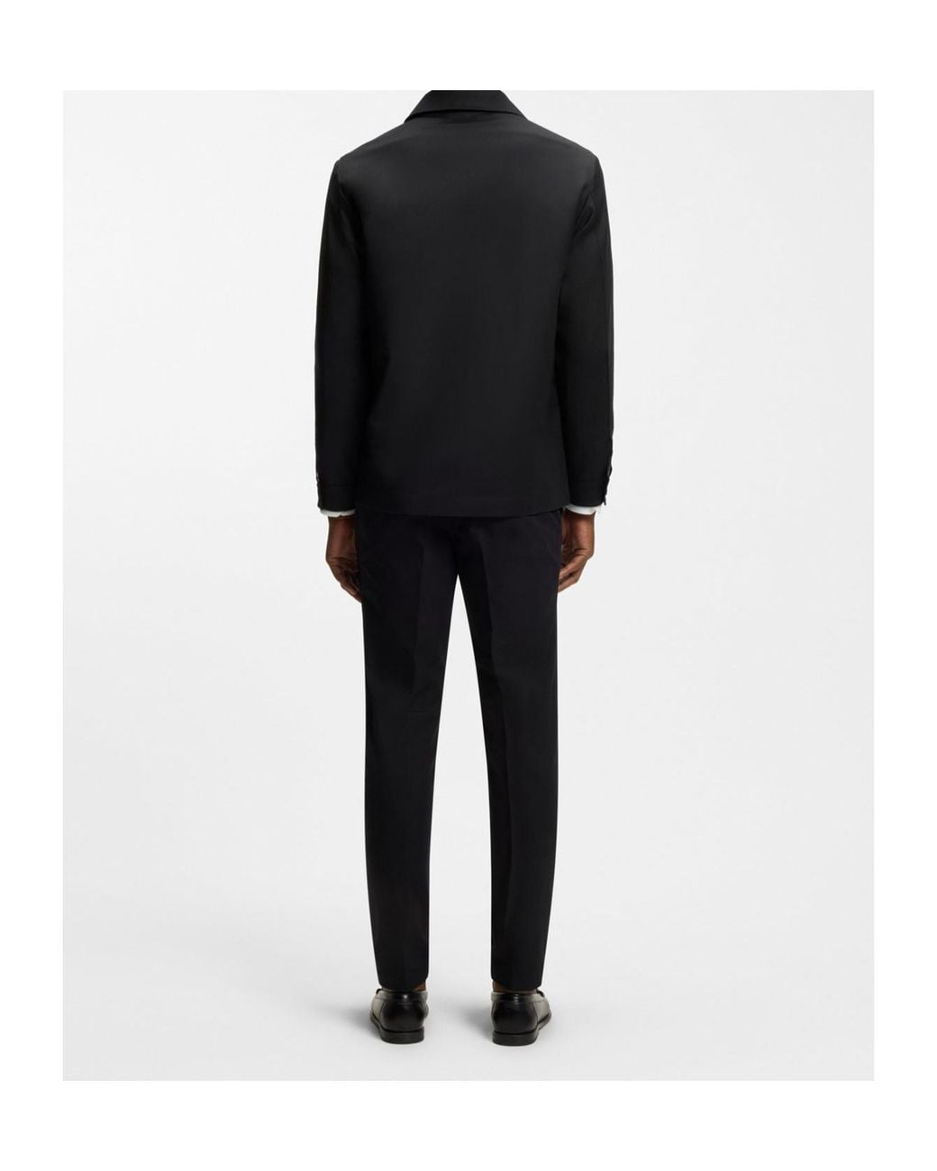 Boss Black Buttoned Patch-Pocket Jacket for men