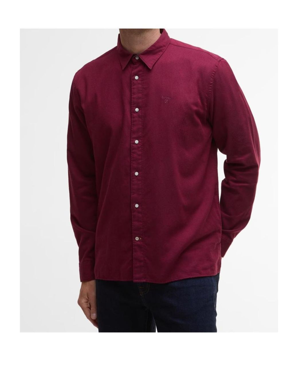 Barbour Red Sealane Relaxed Long-Sleeved Shirt for men