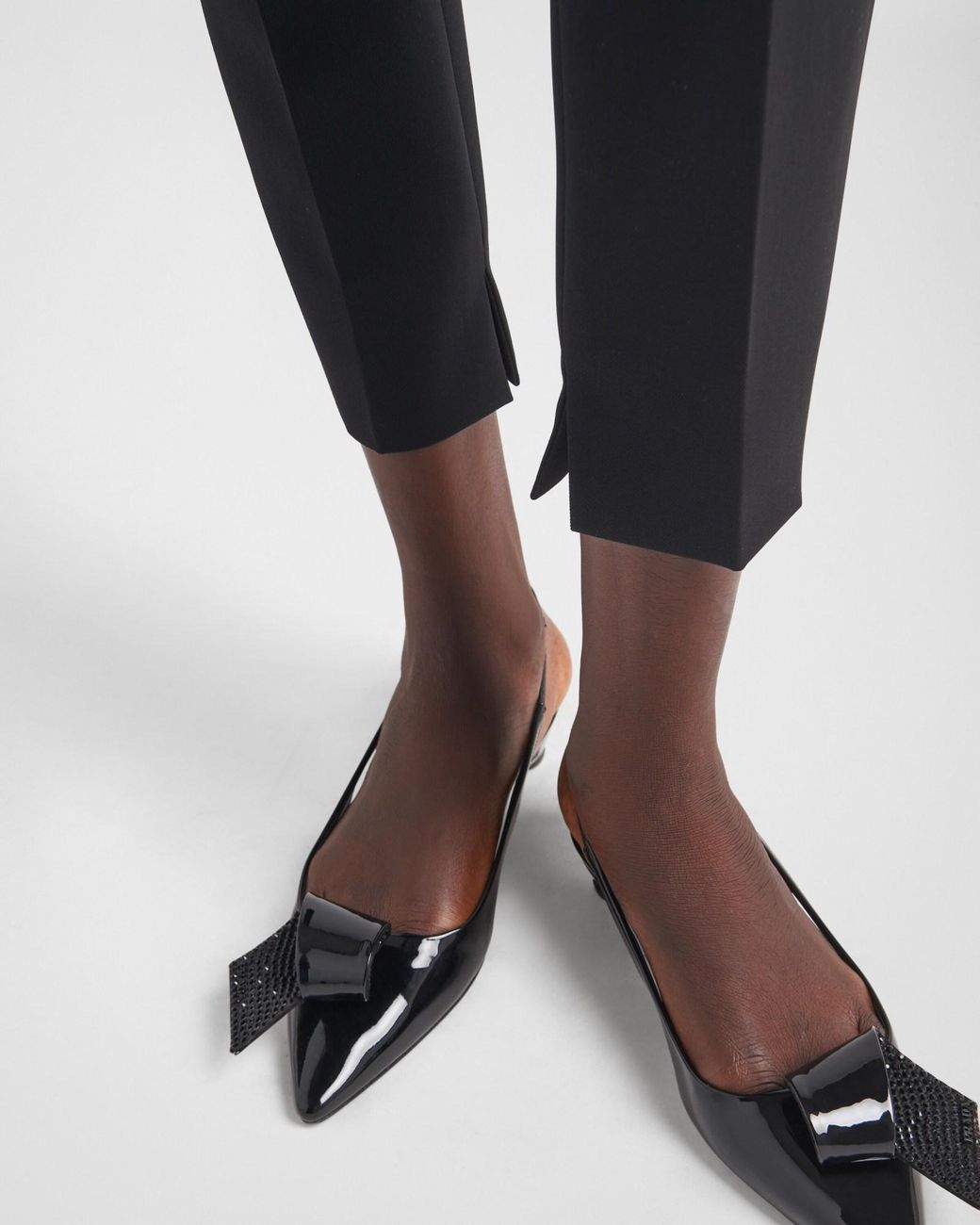 Prada Black Front Pocket Tailored Trousers