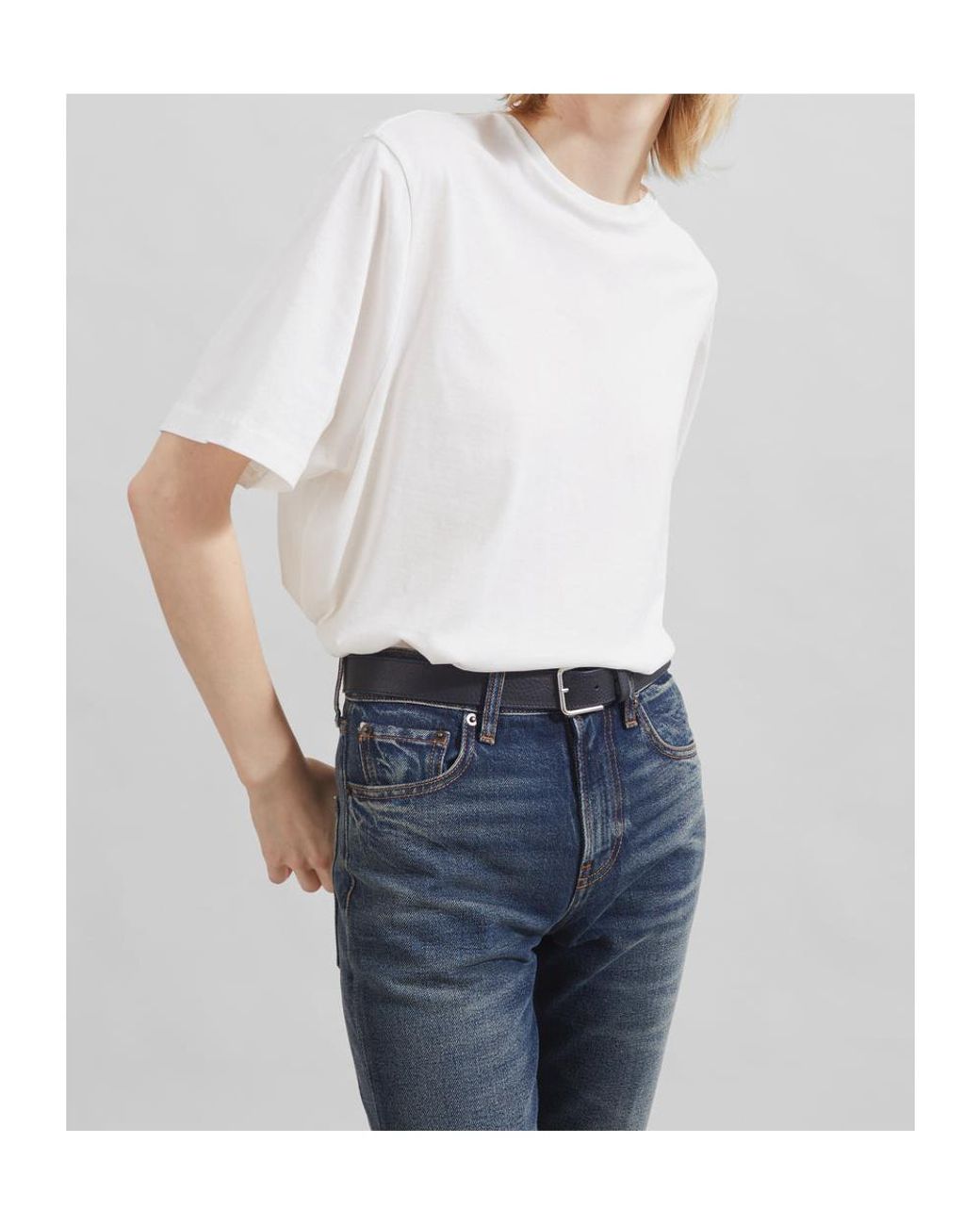 Frankie Shop White Harper Soft Organic T-Shirt