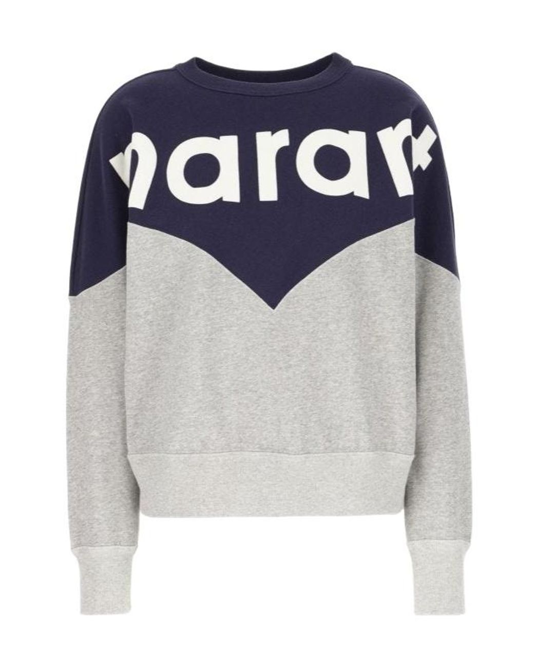 Isabel Marant Blue Isabel Marant Étoile Houston Logo Printed Crewneck Sweatshirt