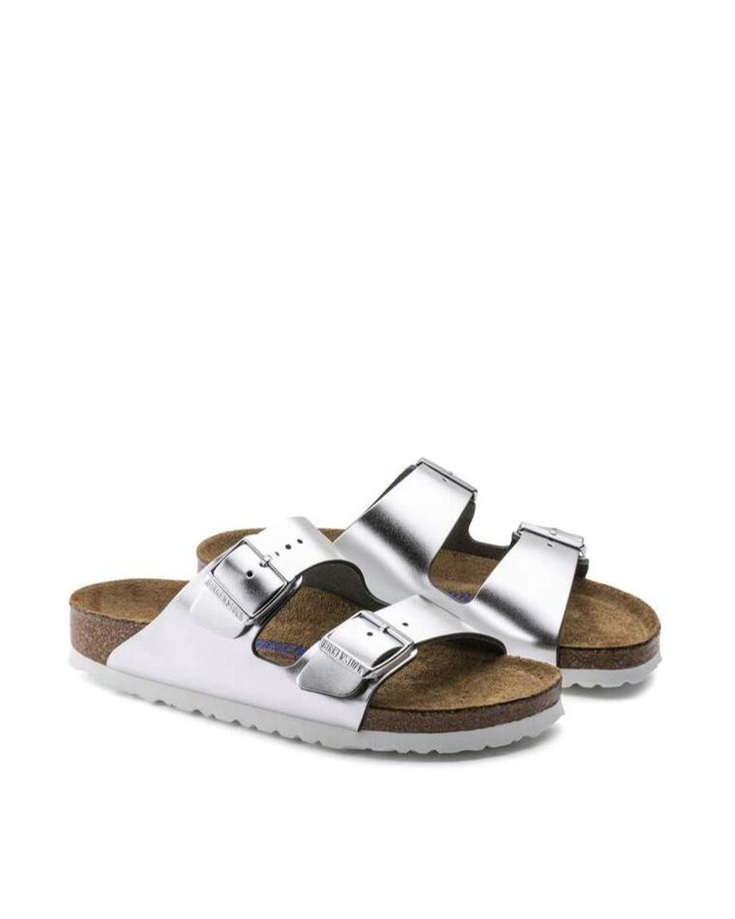 Birkenstock Brown Two-Strap Flat Sandals