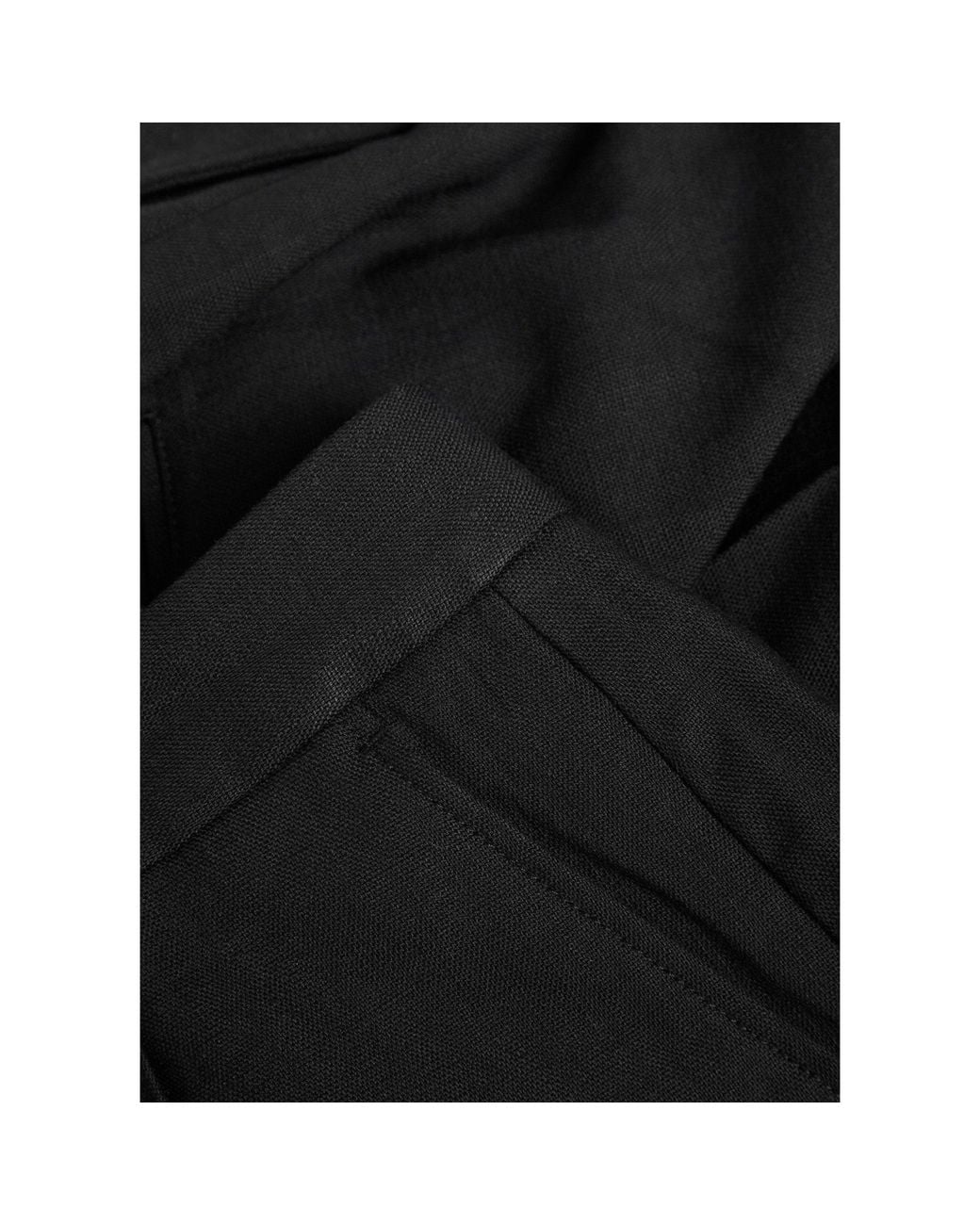 Anine Bing Black Viscose Tailored Shorts