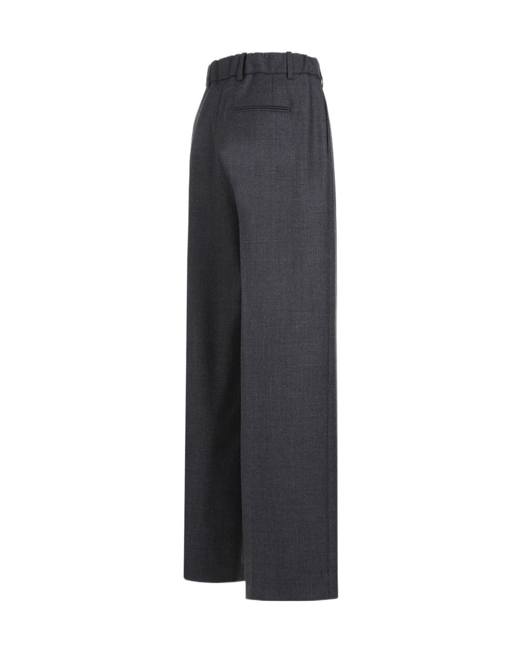 The Row Black Pleat-Front Wide-Leg Trousers