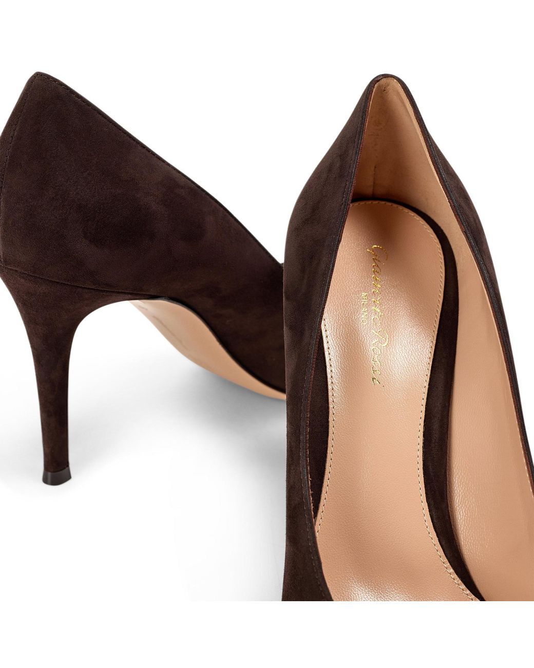 Gianvito Rossi Brown Pointedtoe Stiletto Heel Shoes