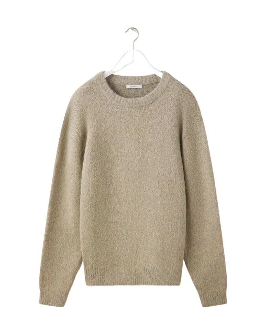 Lemaire Natural Crewneck Knitted Jumper for men