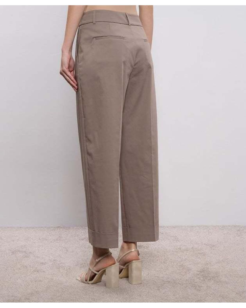 Peserico Brown Straight Chino Pants
