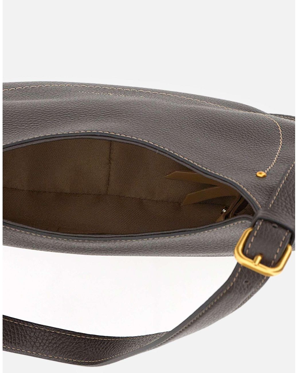 Gianni Chiarini Gray Gabry Curved Shoulder Bag