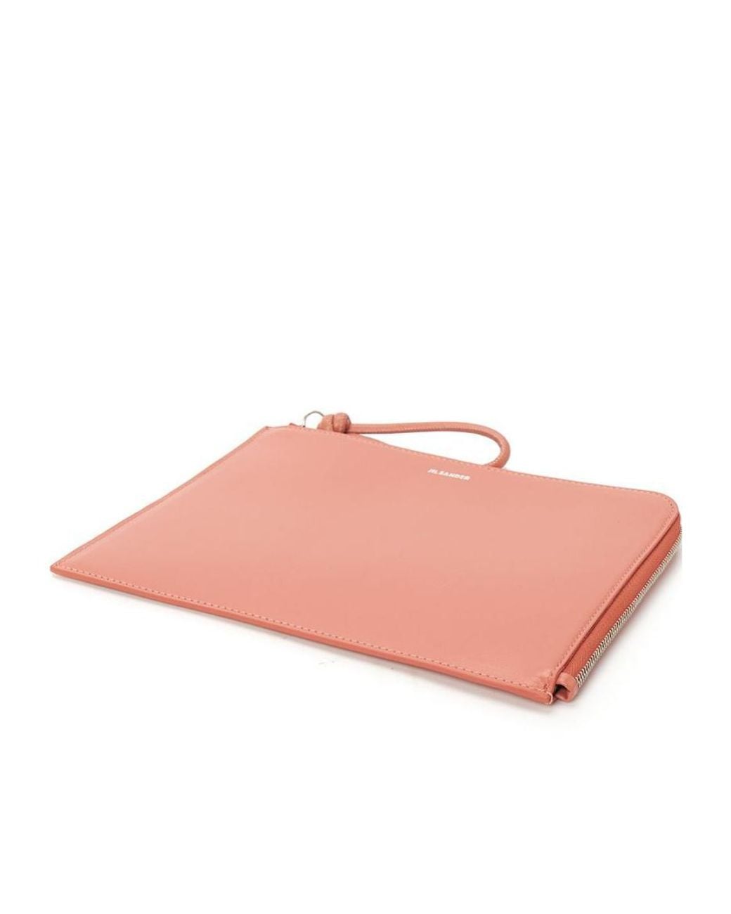 Jil Sander Pink Zipper Clutch