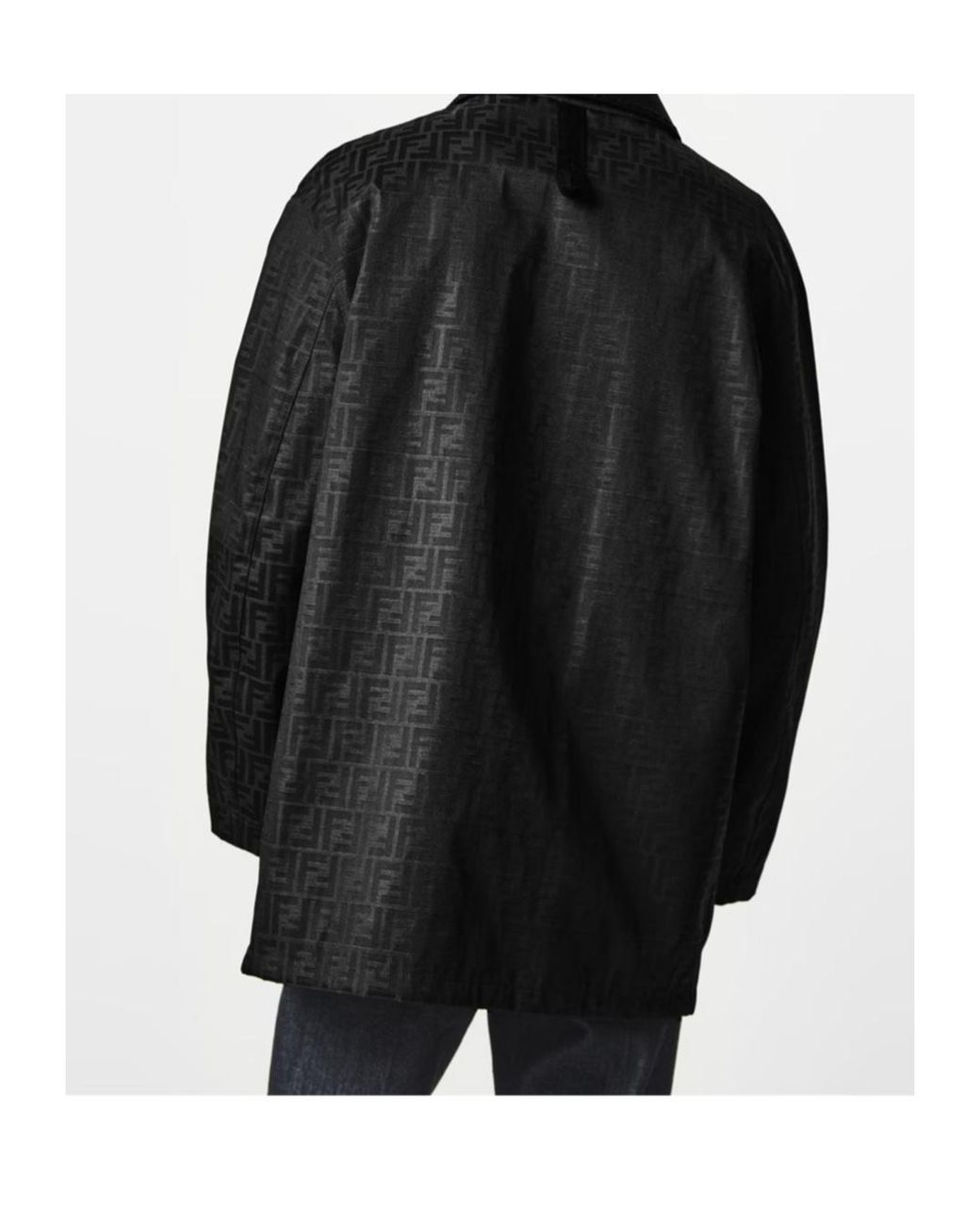 Fendi Black Logo Blouson Jacket for men