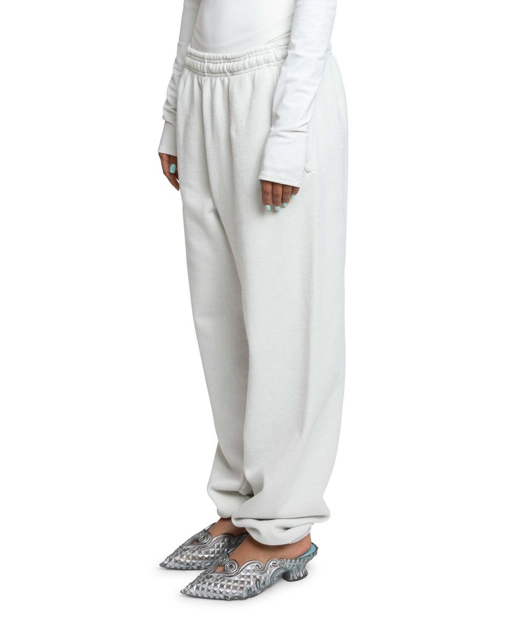 Entire studios White Elastic-Waistband Straight-Leg Sweatpants for men