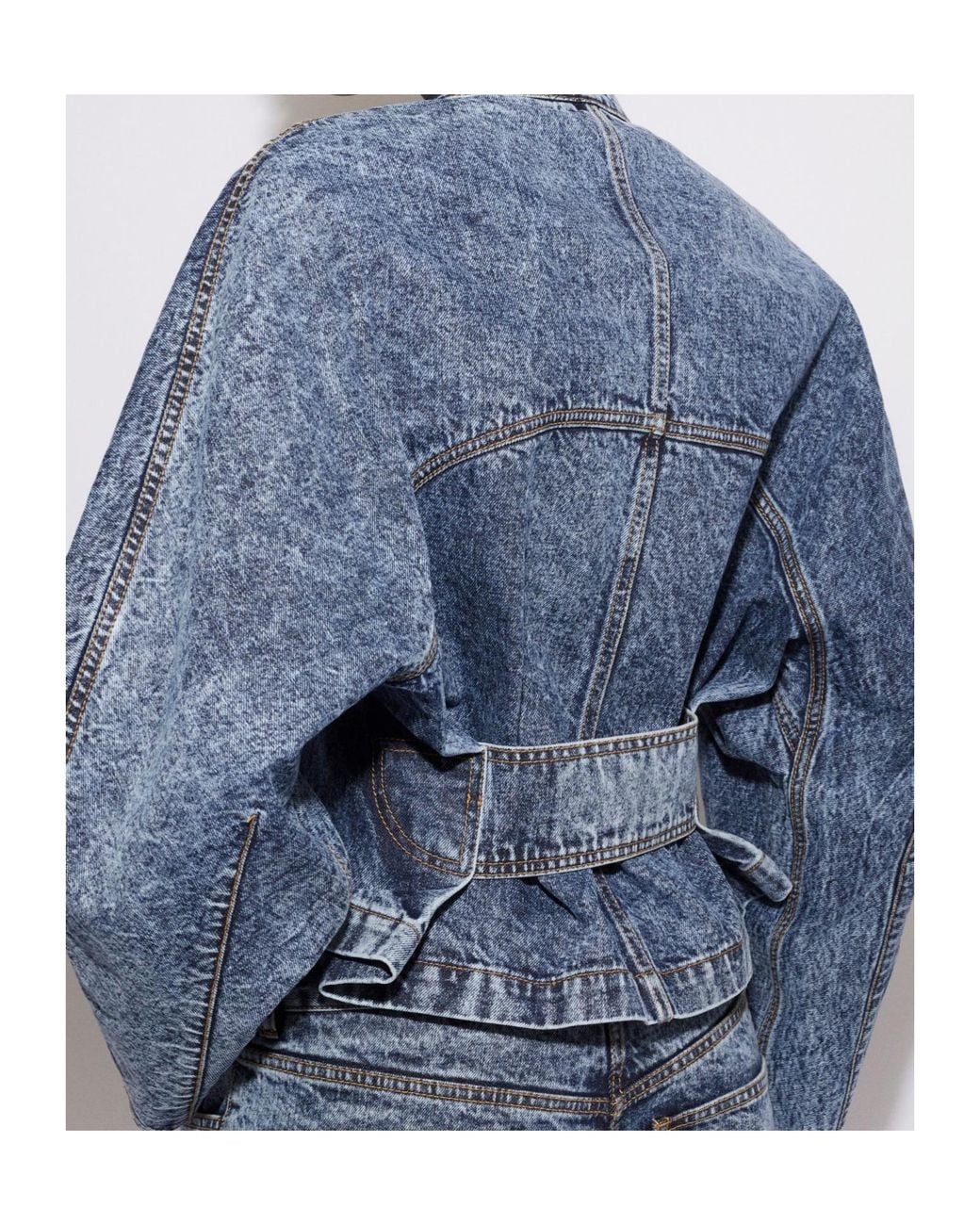 Alaïa Blue Alaïa Round Racing Jacket