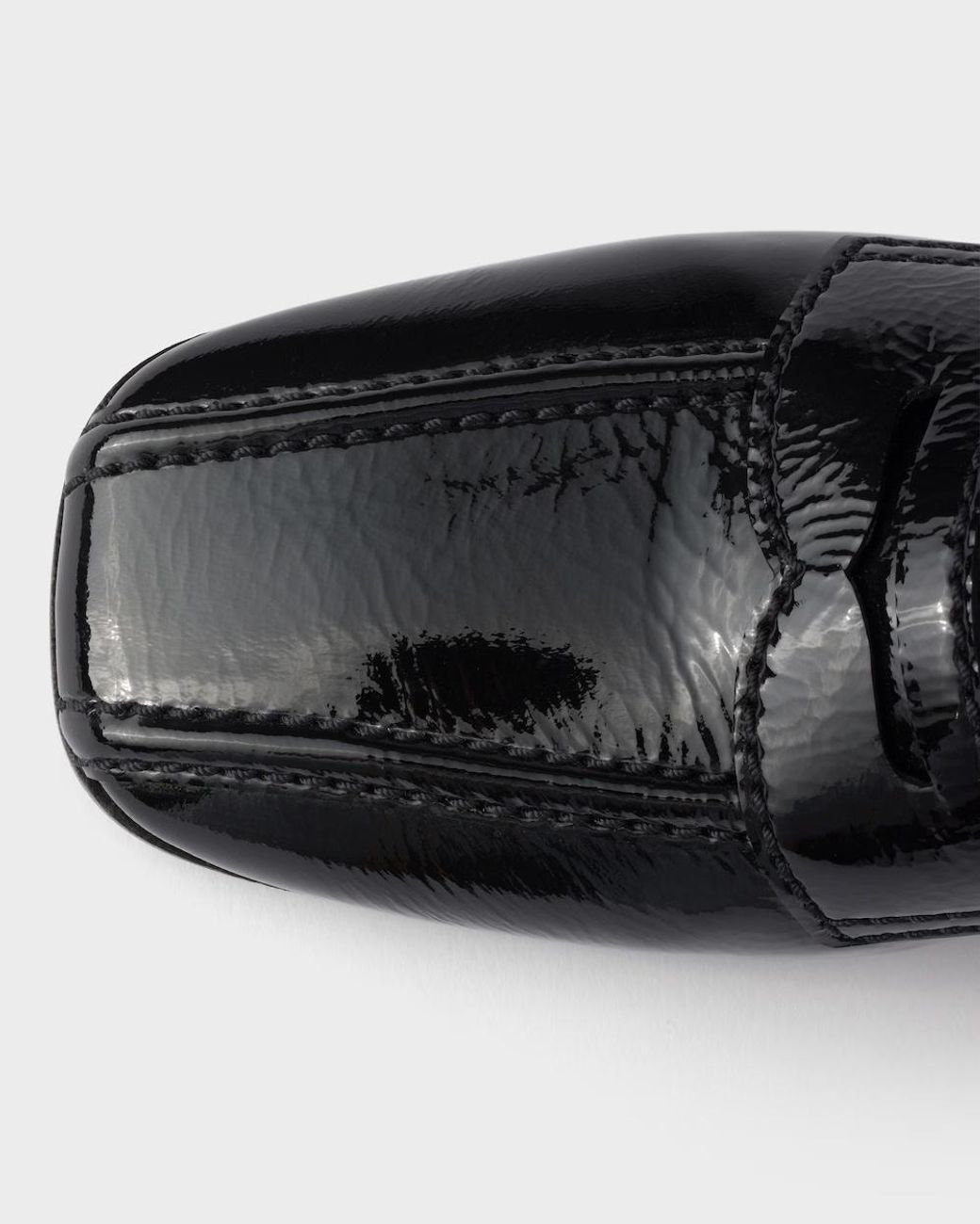 Prada Black Patent Leather Loafers