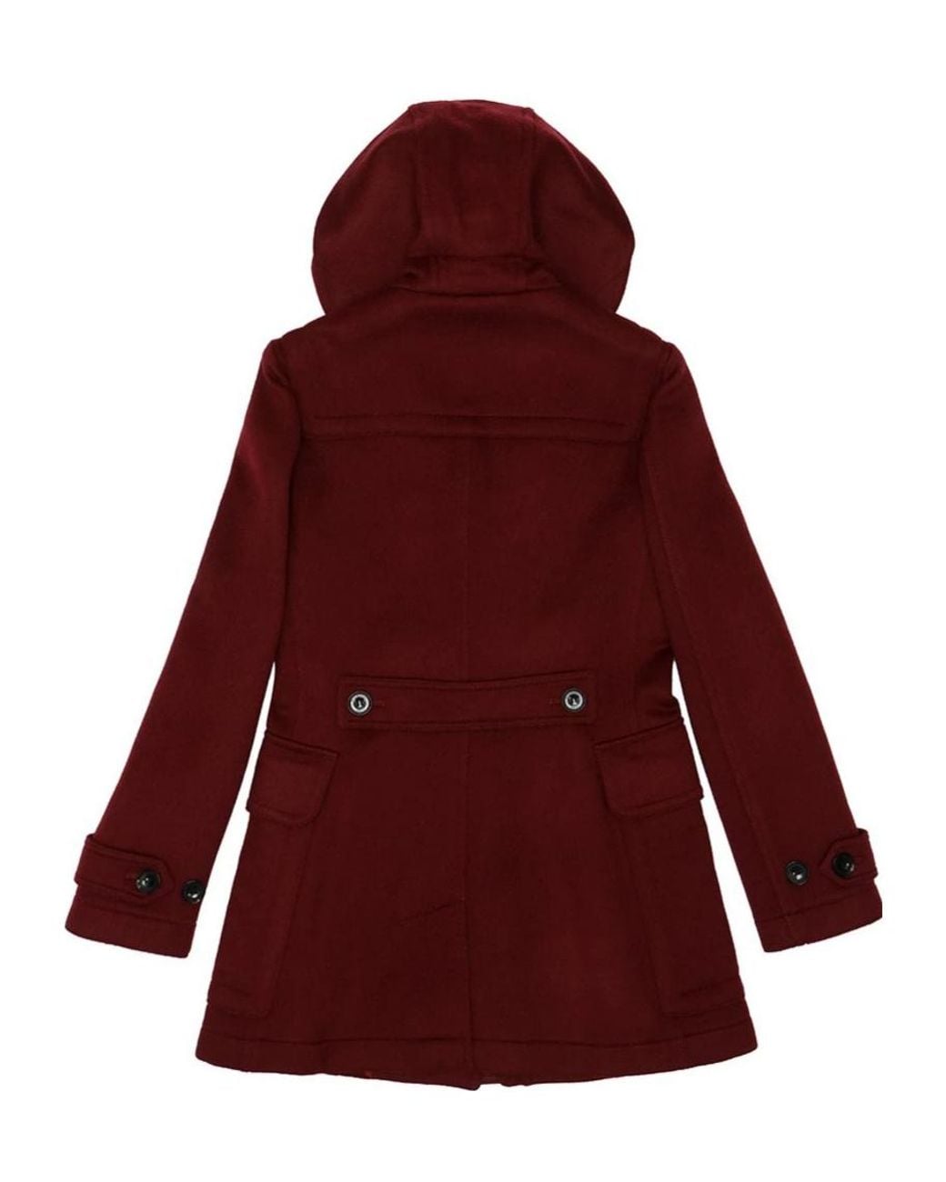 Burberry Red Hooded Overcoat