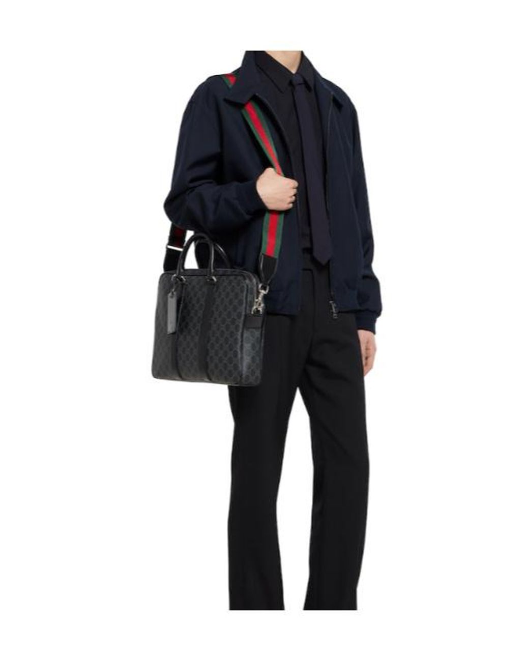 Gucci Black Porter Large Briefcase for men