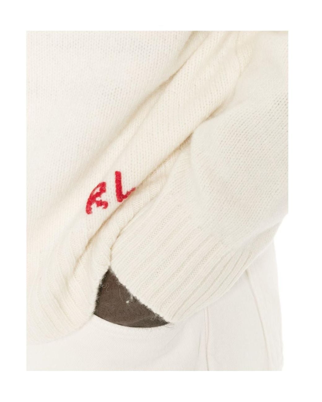 Polo Ralph Lauren White Polo Bear Intarsia-Knit Sweater for men
