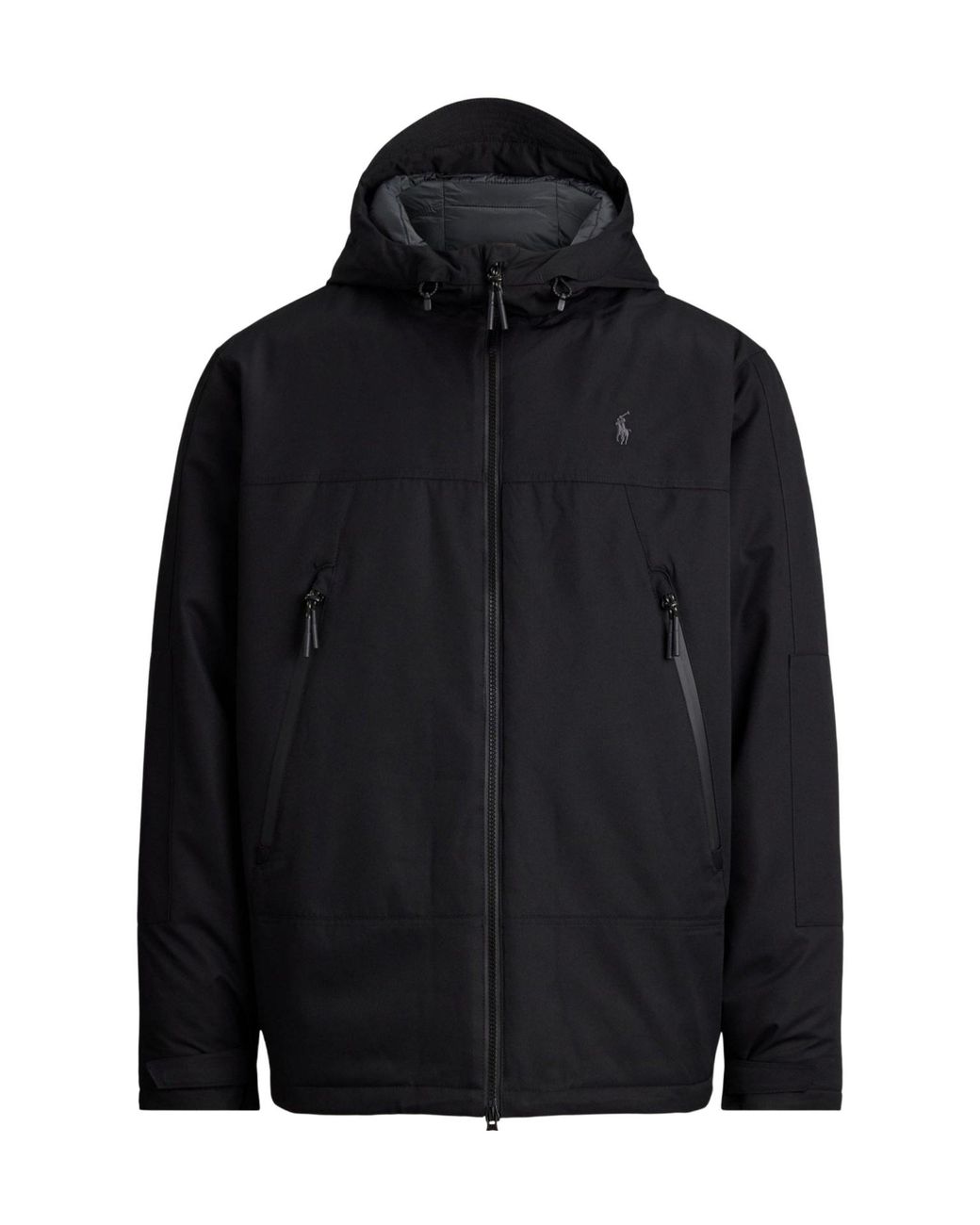 Polo Ralph Lauren Black Solid Color Casual Jacket for men