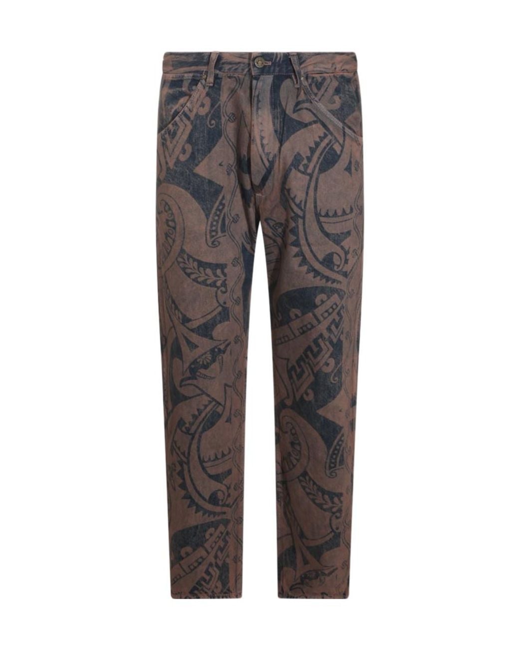 Vivienne Westwood Gray All-Over Printed Jeans for men