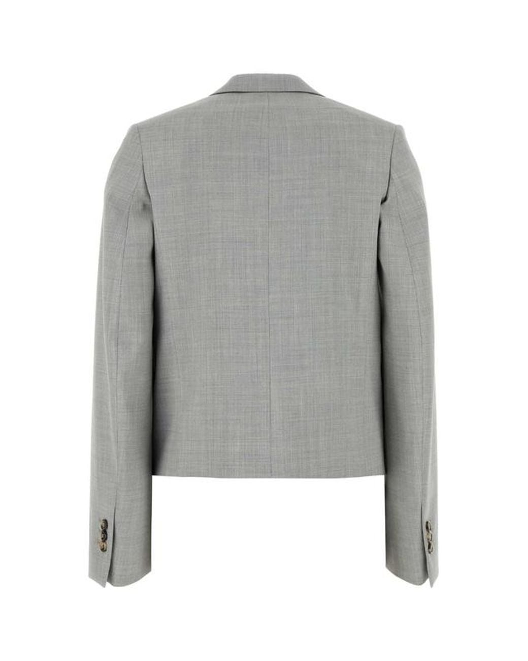 Loewe Gray Single-Breasted Tailored Blazer