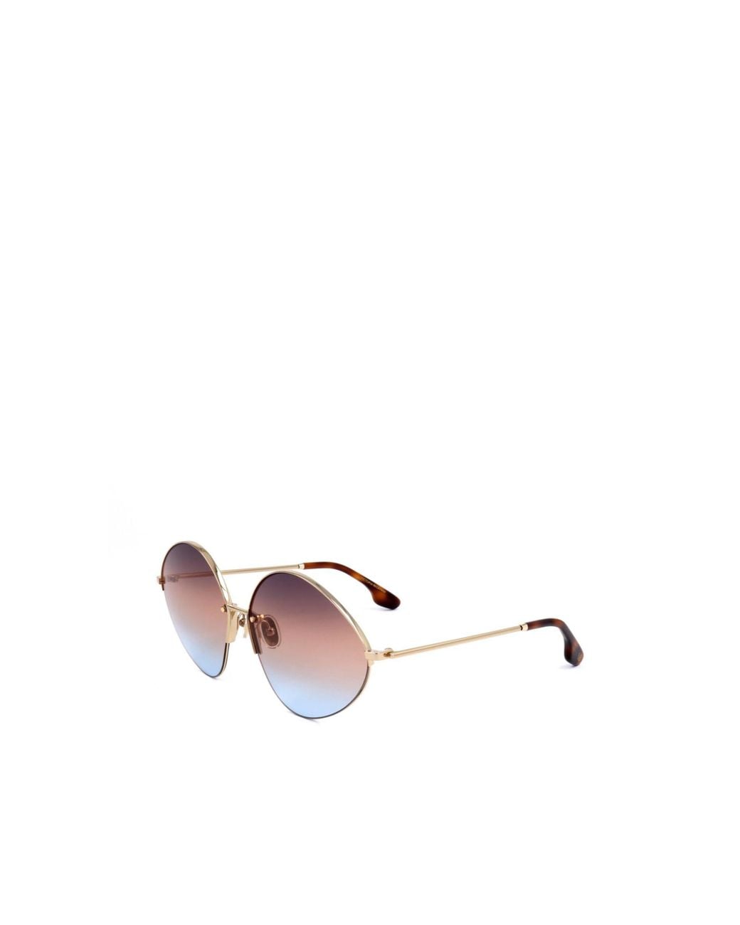 Victoria Beckham Pink Oval-Frame Sunglasses