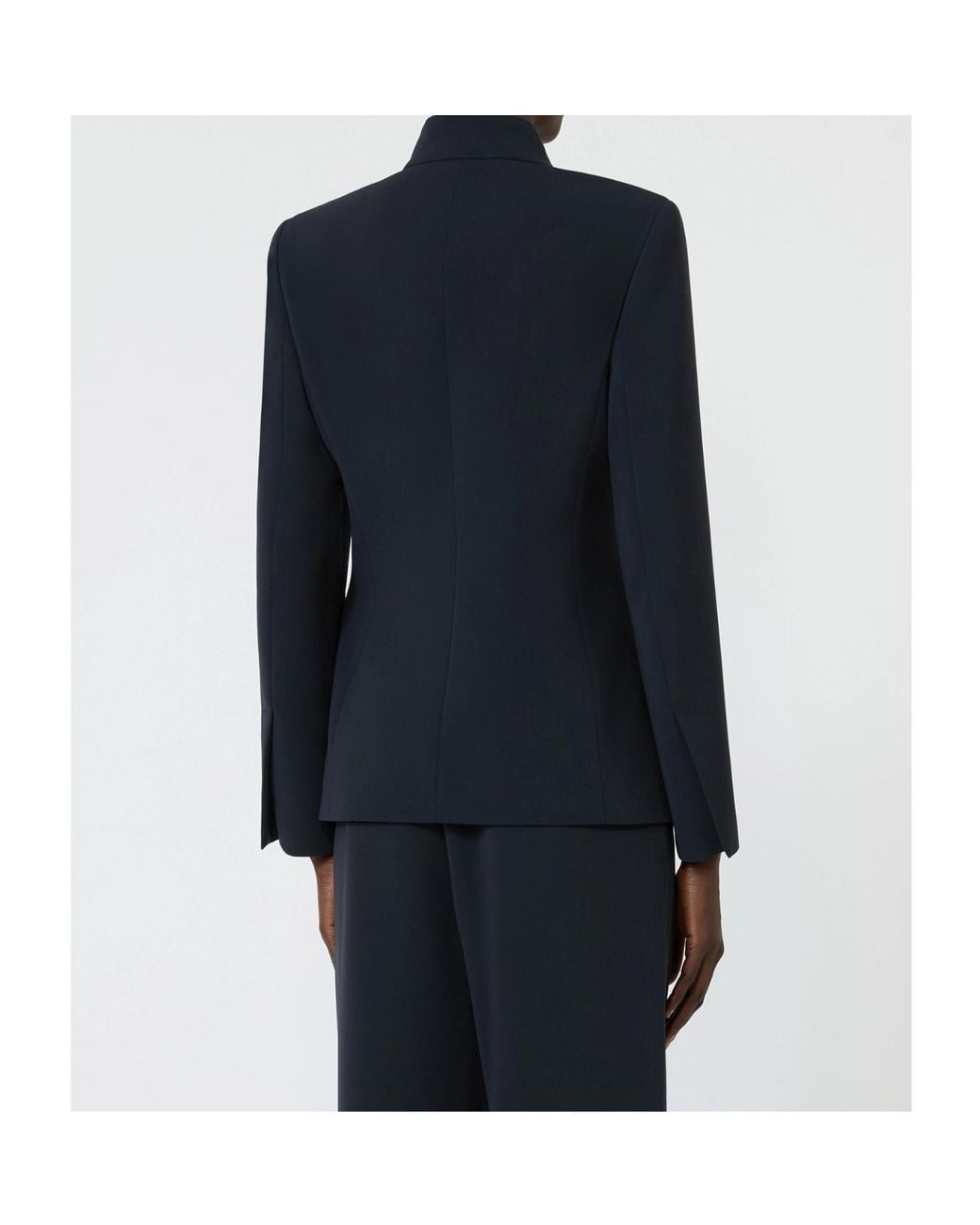 Max Mara Blue Tie-Front Blazer