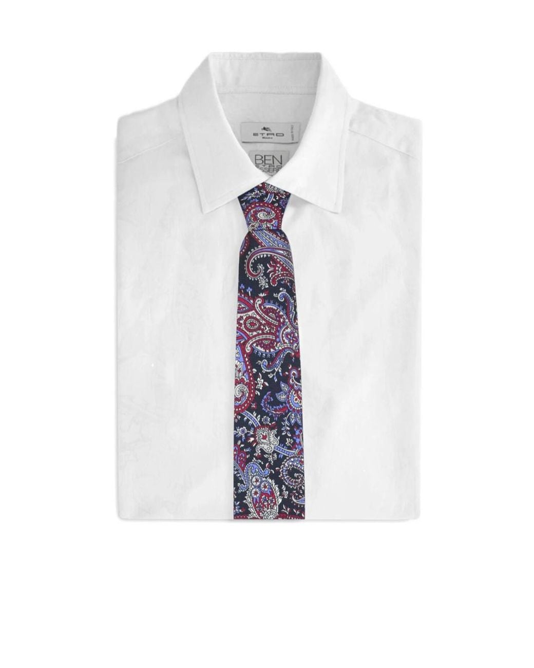 Etro Blue Floral Paisley Motif Tie for men