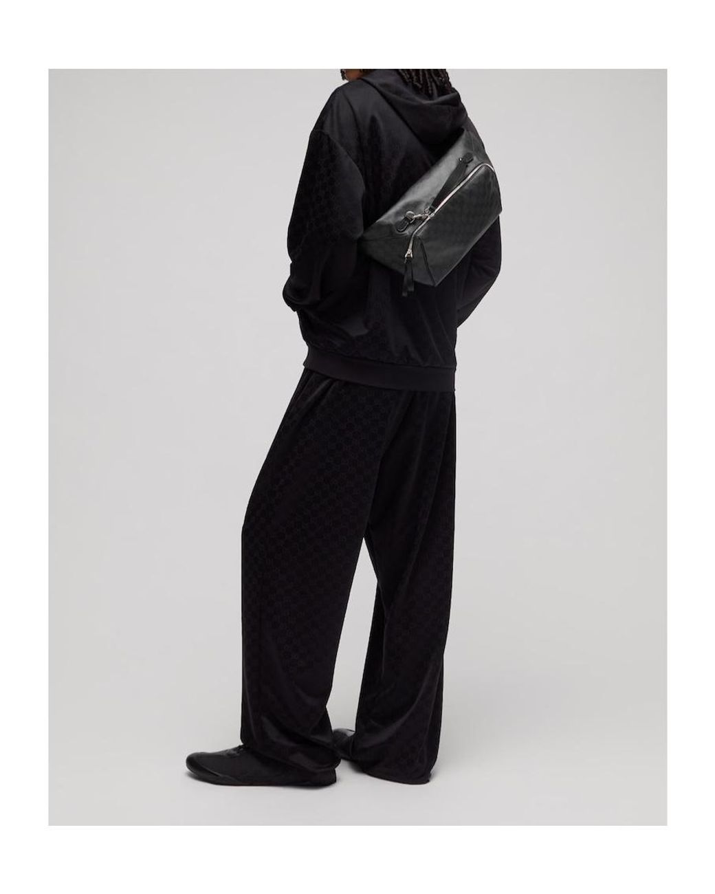 Gucci Black Small Crossbody Bag With Web for men