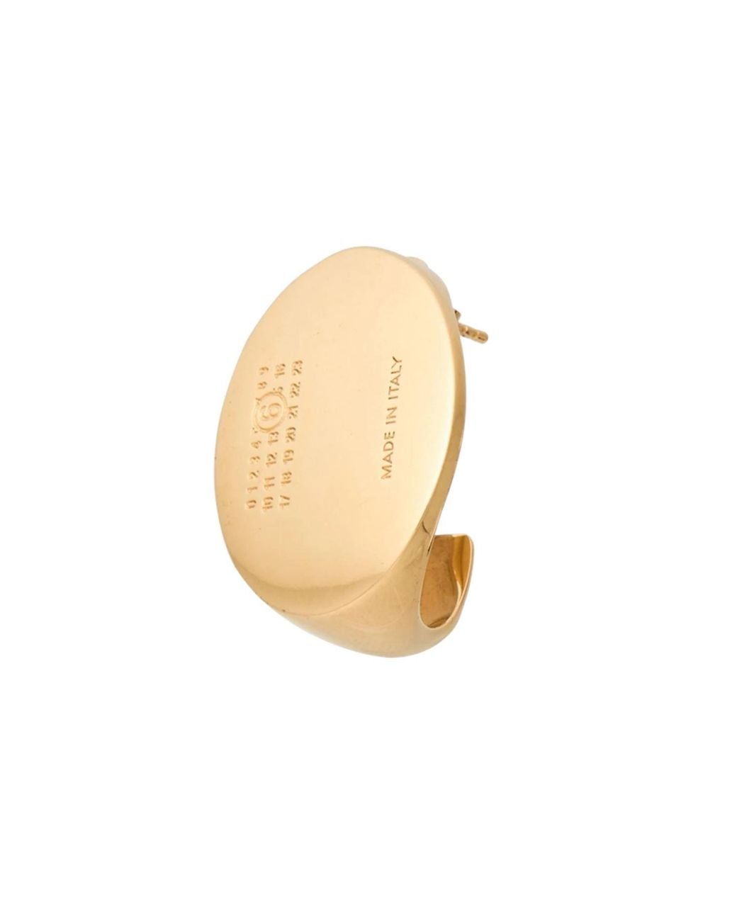 MM6 by Maison Margiela White Single Metal Earring