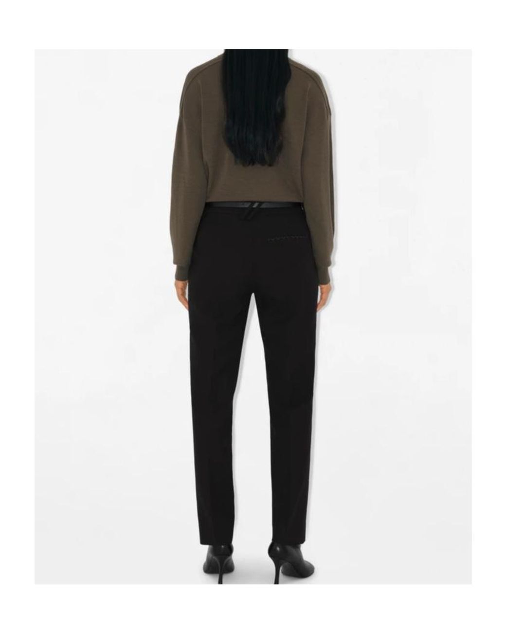 Burberry Brown Equestrian Knight Motif Roll-Neck Jumper