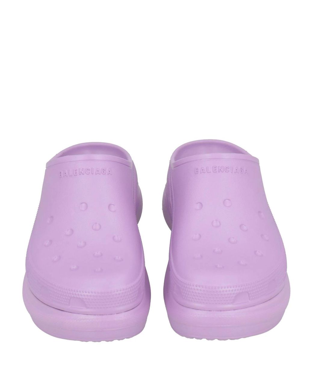 Balenciaga Purple Minimalist Rubber Mules