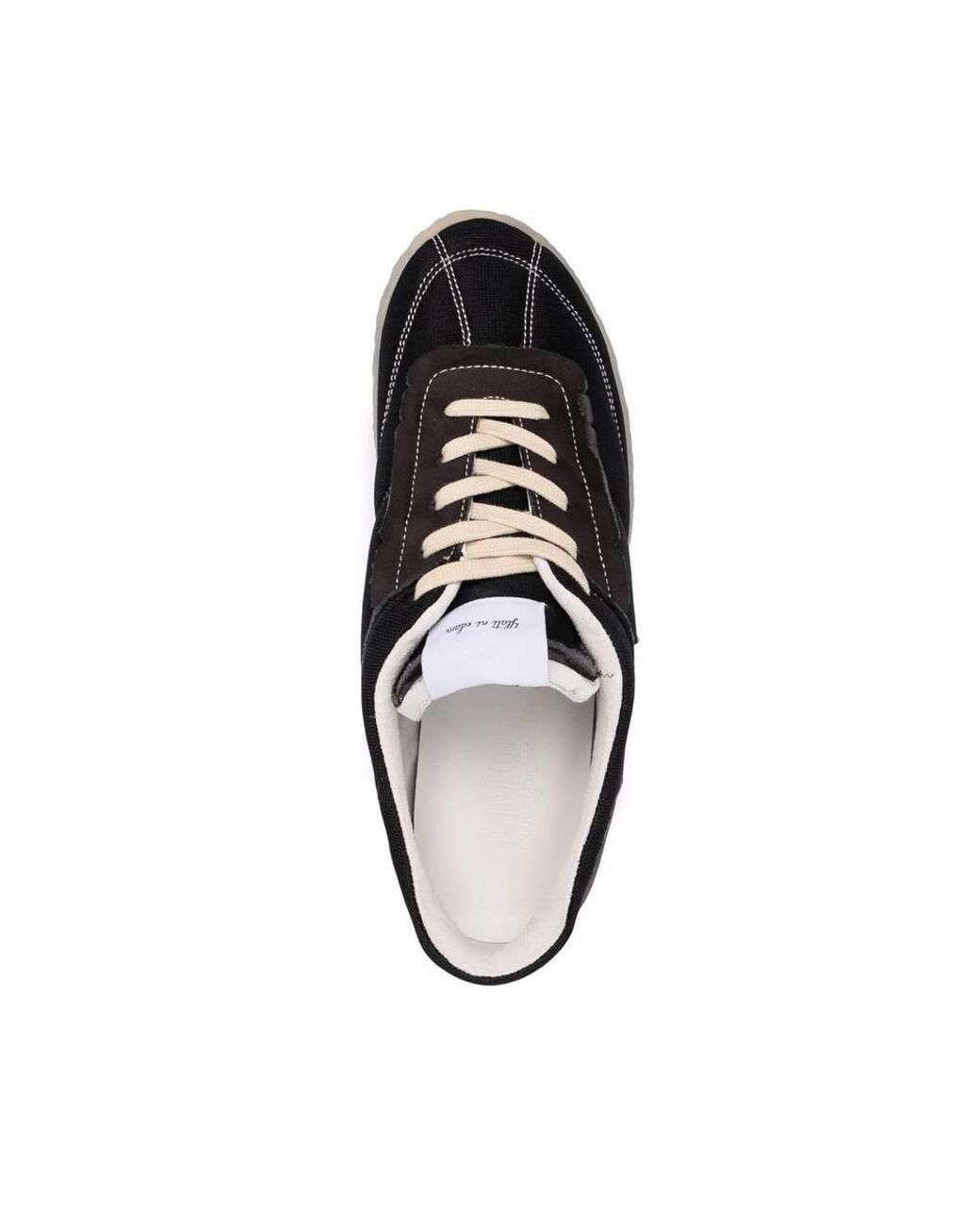 MM6 by Maison Margiela Black Inside Out 6 Court Sneakers