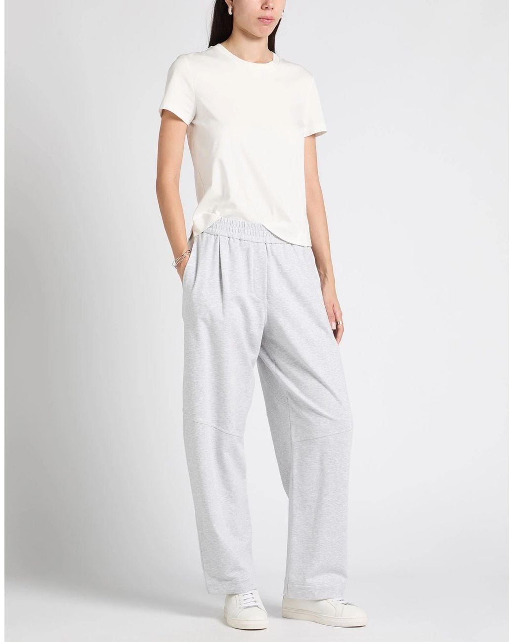 Brunello Cucinelli White Casual Sports Pants