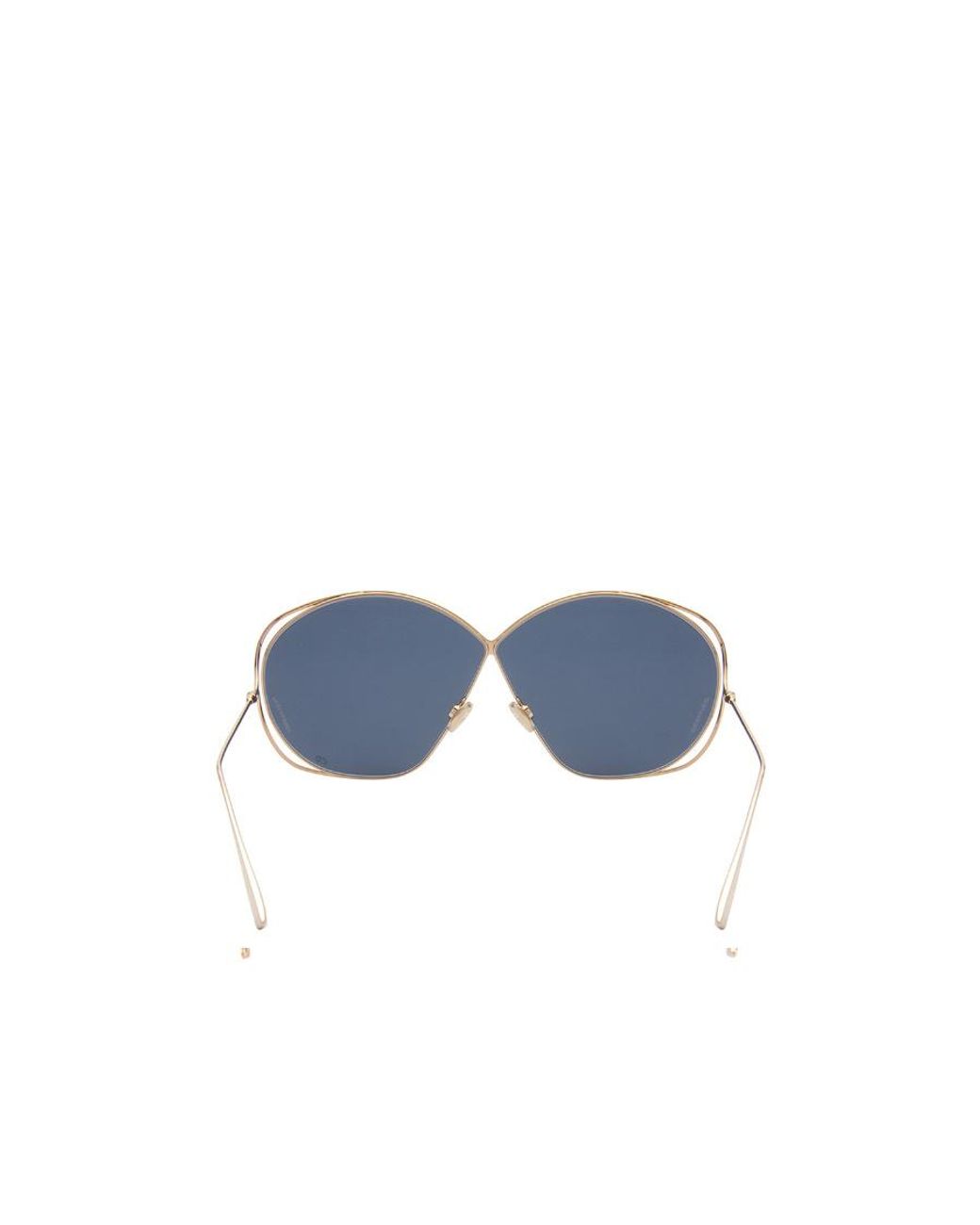 Dior Blue Oversized Round Sunglasses