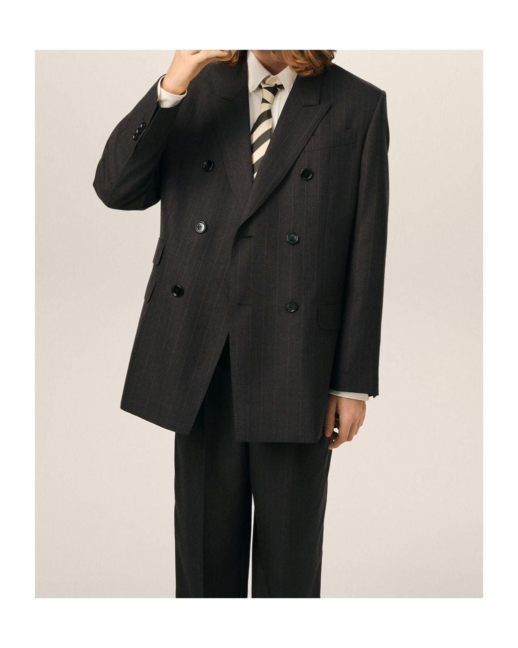 AMI Black Ami Double Breasted Tailored Blazer for men