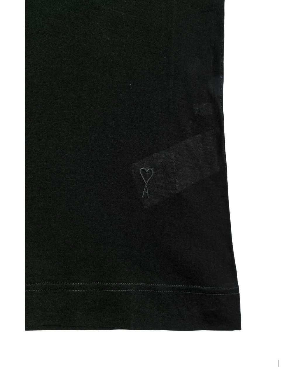 AMI Black Ami Sleeveless Crewneck Top