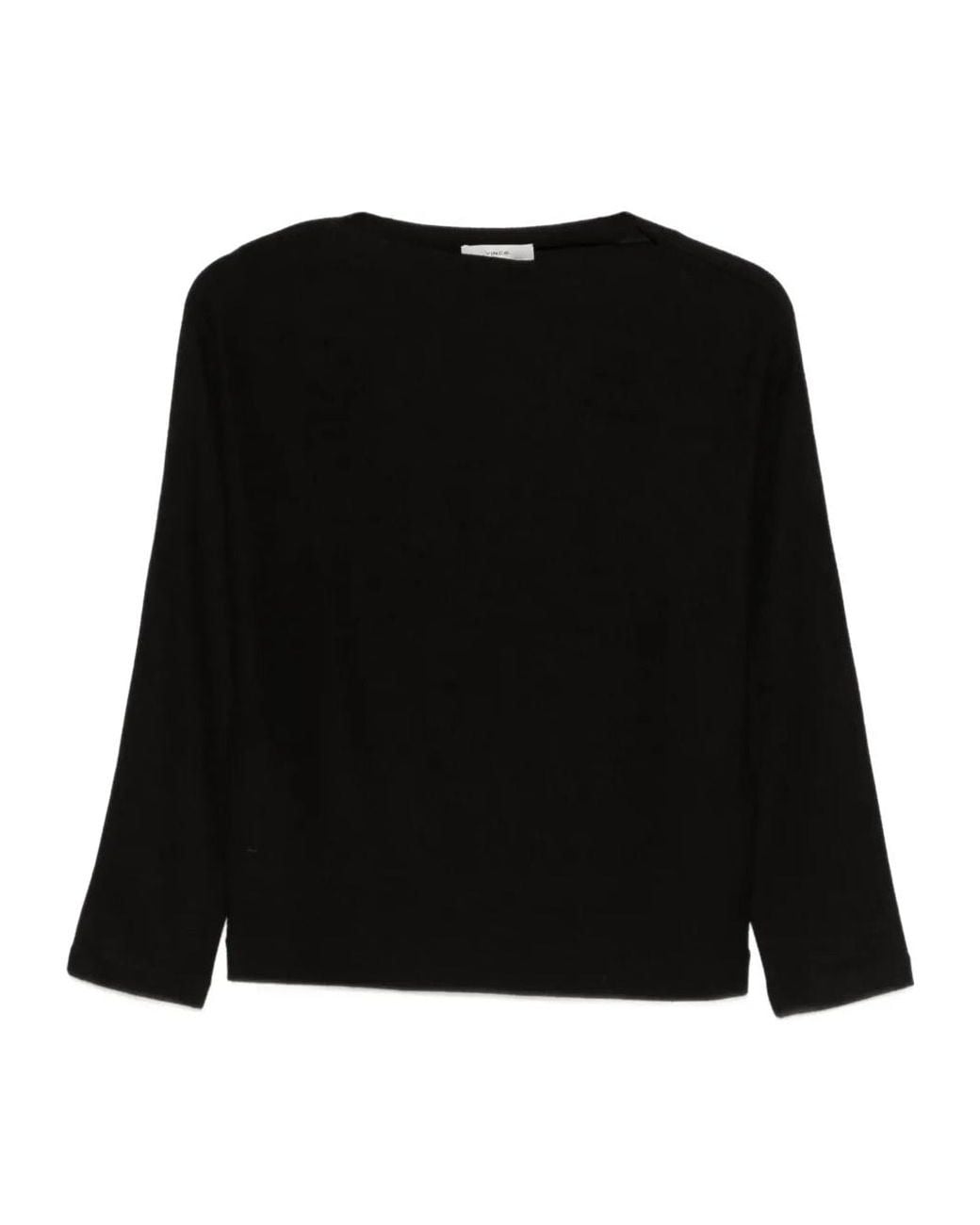 Vince Black Long-Sleeves Pullover