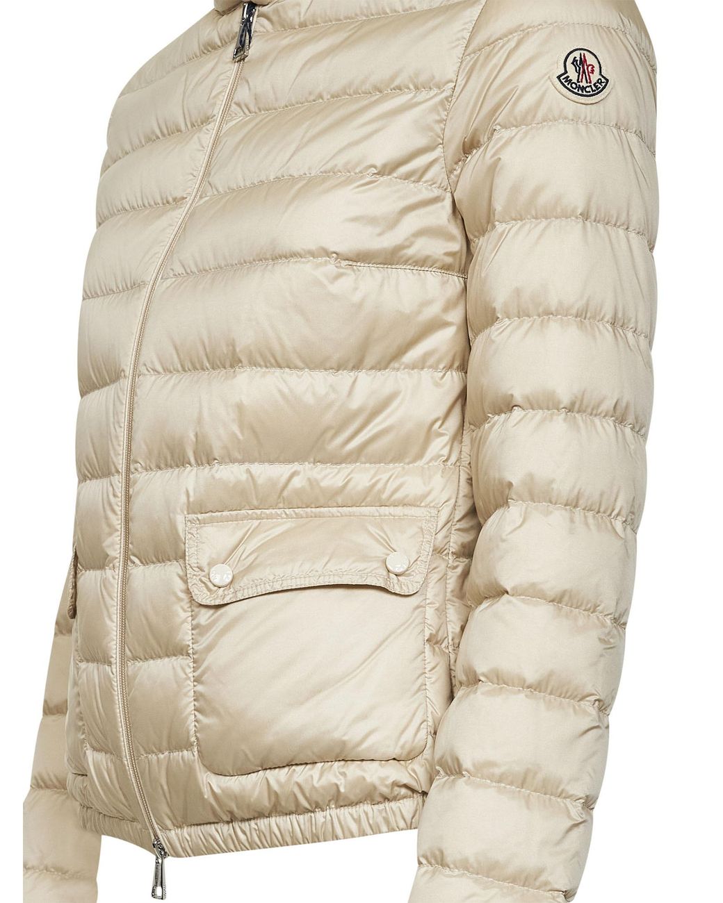 Moncler Natural Lans Short Down Jacket L
