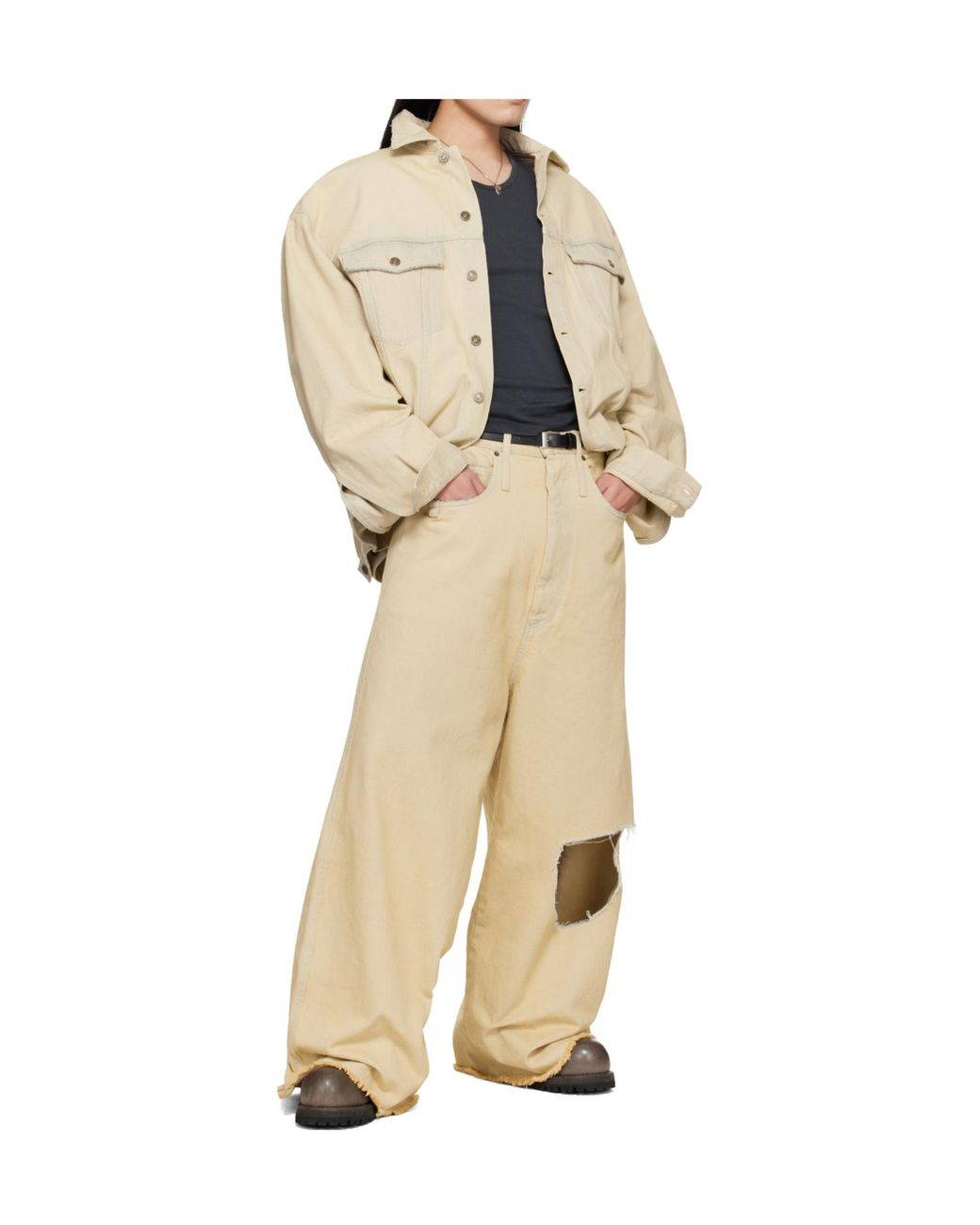 Lu'u Dan Natural Dumpster Jeans for men