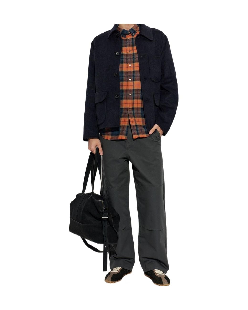 Paul Smith Blue Ps Checked Button-Down Shirt for men