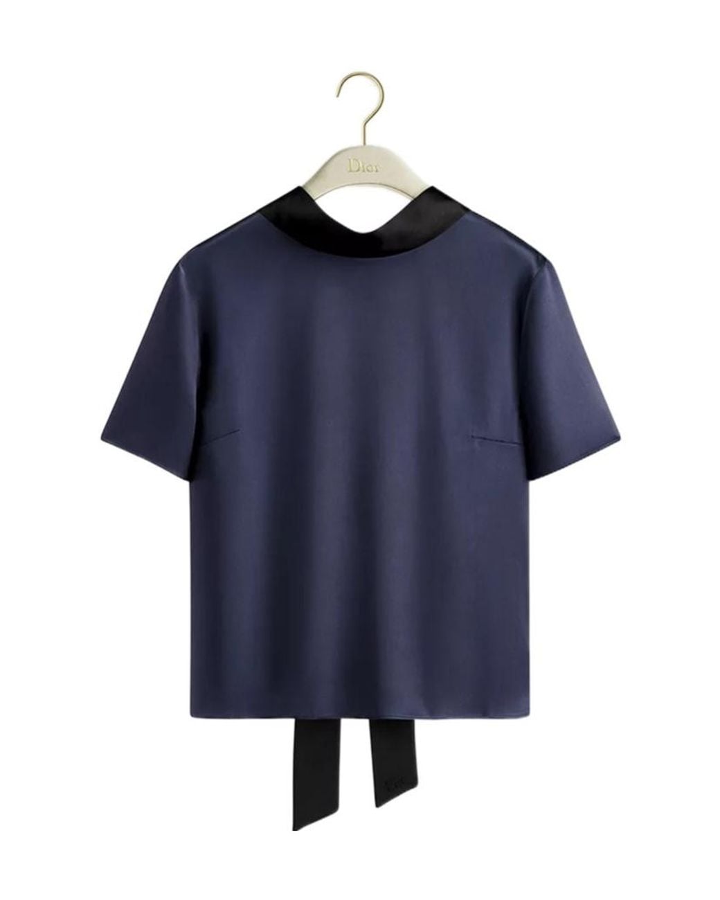 Dior Blue Blouse With Rear Tie