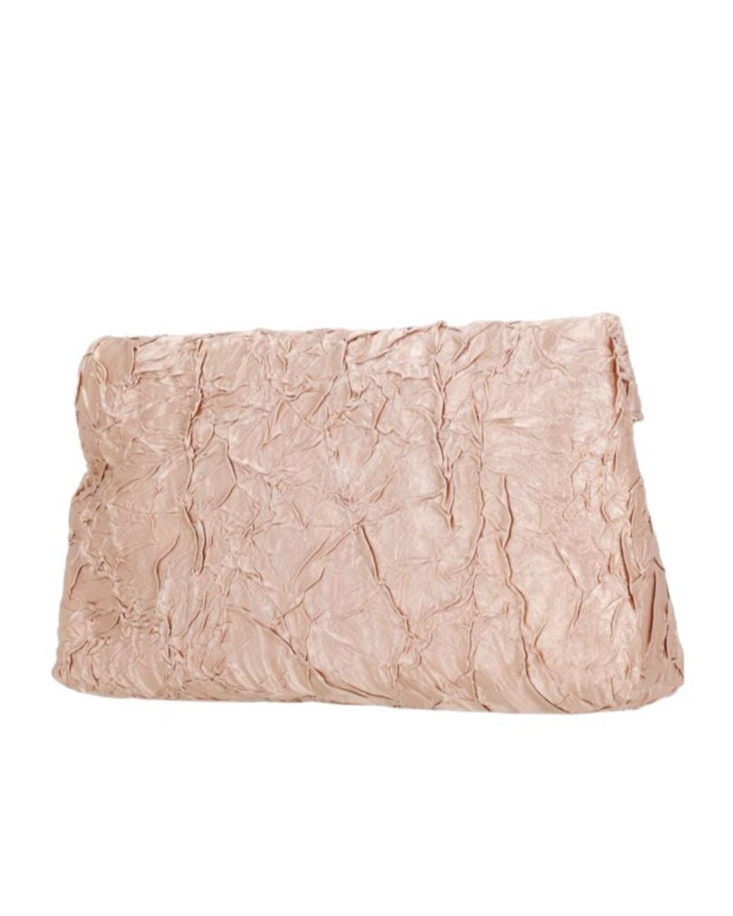 Dries Van Noten Pink Chain Linked Ruched Shoulder Bag