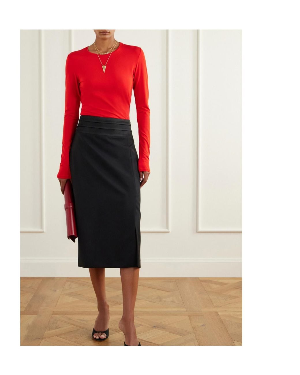 TOVE Red Stretch Jersey T-Shirt