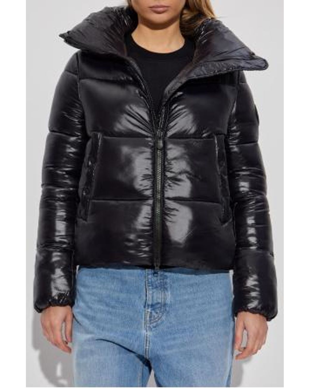 Save The Duck Black Isla Hooded Down Jacket