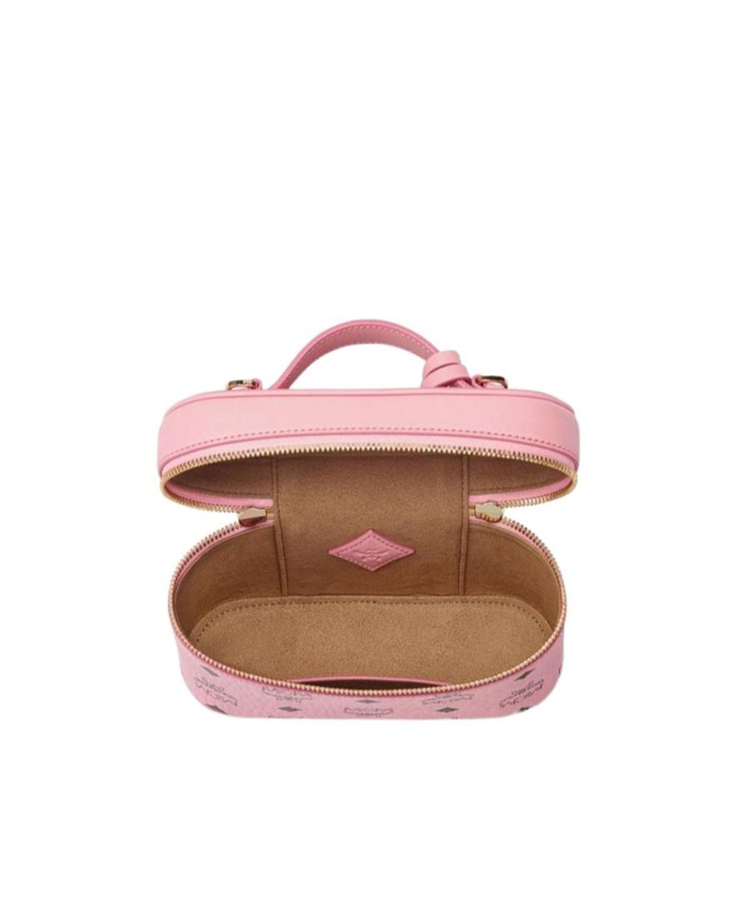 MCM Pink Aren Vanity Case Make Up Bag