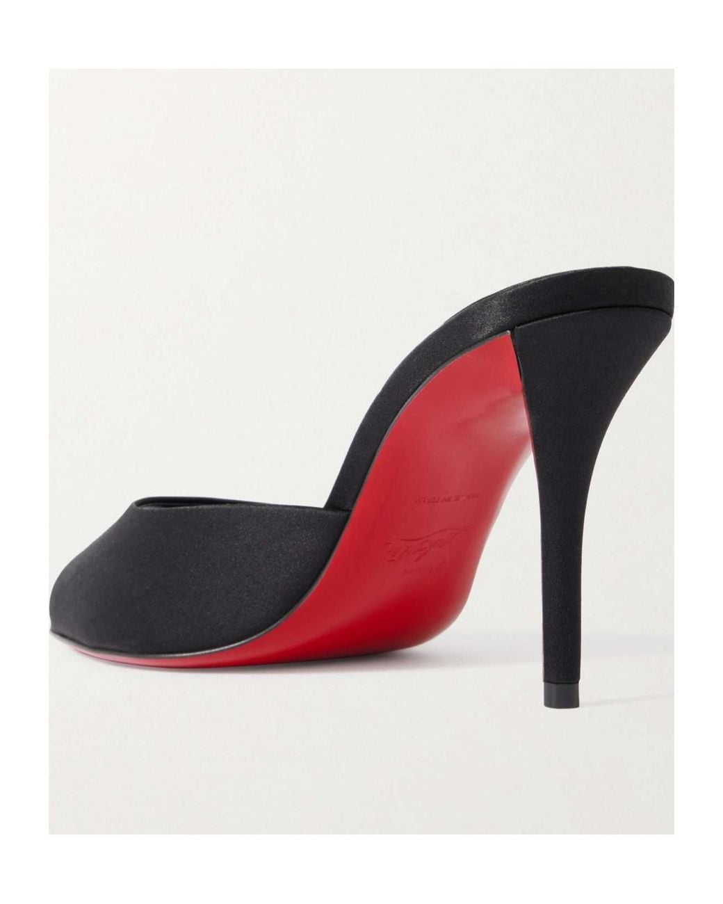 Christian Louboutin Multicolor Apostropha 80 Satin Mules