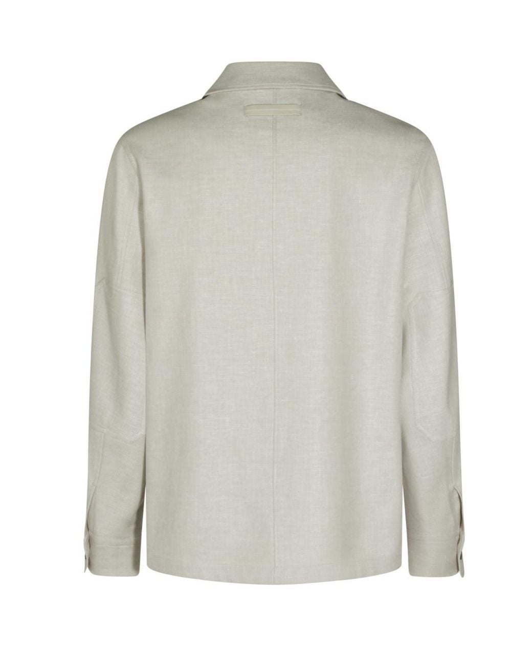 Zegna White Button-Up Overshirt for men