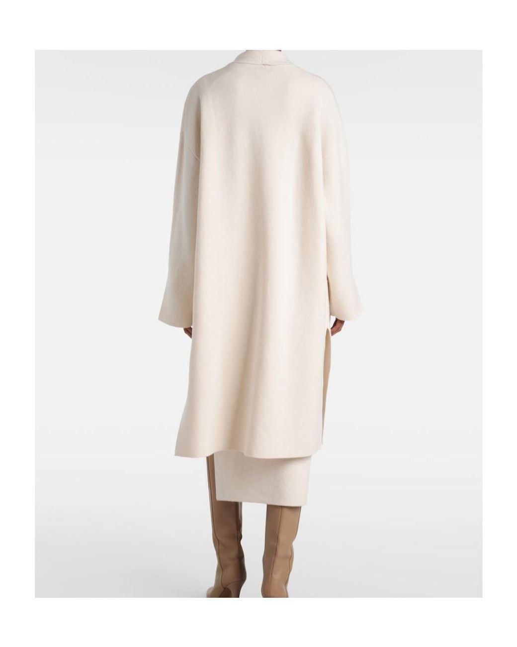 Jardin Des Orangers White Wool And Cashmere Cardigan